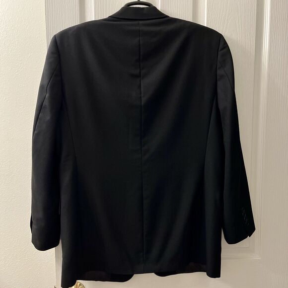 Ted Baker London Men's Suit Jacket 42R Nordstrom Three Button Blazer Black Union - Picture 2 of 9